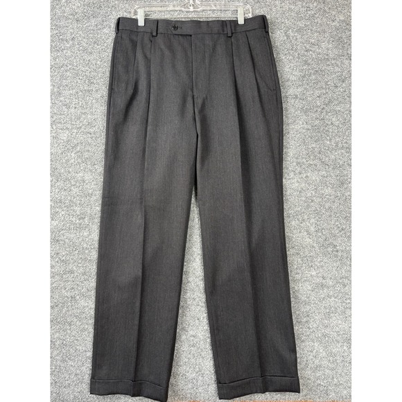 Brooks Brothers Other - Brooks Brothers Dress Pants Mens 34x30 Charcoal Gray 1818 Madison Wool Pleated